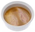Raw Chicken in Lemon Pepper Flavored Marinade Royalty Free Stock Photo