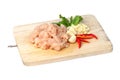 Raw chicken meat