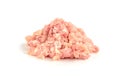Raw chicken minced meat isolated on white background Royalty Free Stock Photo