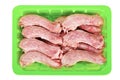 Raw chicken necks in a package Royalty Free Stock Photo