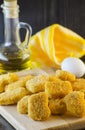 Raw chicken nuggets Royalty Free Stock Photo