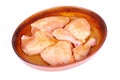 Raw chicken pieces