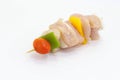 Raw Chicken Shish Kebab Royalty Free Stock Photo