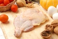 Raw chicken thigh Royalty Free Stock Photo