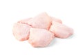 Raw chicken thigh isolated. Royalty Free Stock Photo