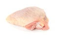 Raw chicken thigh isolated on white background Royalty Free Stock Photo