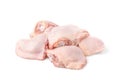 Raw chicken thigh isolated. Royalty Free Stock Photo