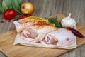 Raw chicken thighs Royalty Free Stock Photo