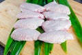 Raw chicken wing Royalty Free Stock Photo