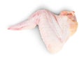 Raw Chicken Wing Rotated Royalty Free Stock Photo