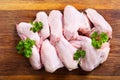 Raw chicken wings Royalty Free Stock Photo