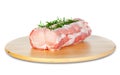 Raw chine of pork Royalty Free Stock Photo