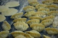 Raw chinese dumplings