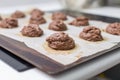 Raw chocolate cookies Royalty Free Stock Photo