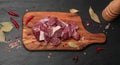 Raw Chopped Lamb Tenderloin Fillet, Diced Mutton Meat