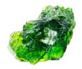 raw chrome diopside (siberian emerald) crystal