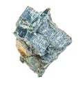 Raw Chrysotile asbestos rock isolated on white Royalty Free Stock Photo