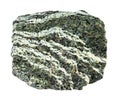 raw chrysotile serpentine mineral cutout Royalty Free Stock Photo