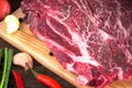 Raw Chuck Beef Steak for grill Royalty Free Stock Photo