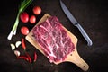 Raw Chuck Beef Steak for grill Royalty Free Stock Photo