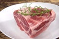 Raw chuck steak Royalty Free Stock Photo