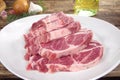 Raw chuck steak Royalty Free Stock Photo