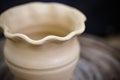 Raw clay vase Royalty Free Stock Photo