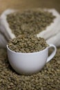 Raw coffee beans Royalty Free Stock Photo