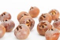 Raw common medlar fruits