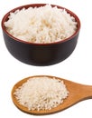 Raw And Cooked Rice I Royalty Free Stock Photo