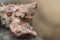 raw copper ore sample. Rocky natural background Royalty Free Stock Photo