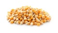 Raw corn kernels on white background Royalty Free Stock Photo