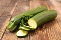 Raw courgette