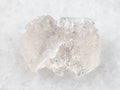 raw crystal of Danburite gemstone on white