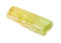 raw crystal of Heliodor (yellow Golden beryl Royalty Free Stock Photo