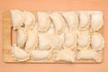 Raw curds (fruit dumplings). Royalty Free Stock Photo