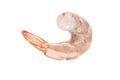 Raw decapitated shrimp. Royalty Free Stock Photo