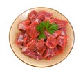 Raw Diced Beef Royalty Free Stock Photo
