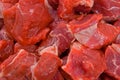 Raw Diced Beef Royalty Free Stock Photo