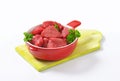 Raw diced beef Royalty Free Stock Photo