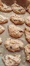 Raw dough home made cookies. vertical mobile photo Royalty Free Stock Photo