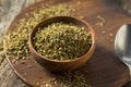 Raw Dried Green Greek Oregano Spice Royalty Free Stock Photo