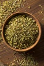 Raw Dried Green Greek Oregano Spice Royalty Free Stock Photo