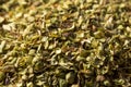 Raw Dried Green Greek Oregano Spice Royalty Free Stock Photo