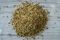 Raw dried green oregano spice Origanum vulgare Royalty Free Stock Photo