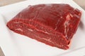 Raw dry aged flank steak Royalty Free Stock Photo