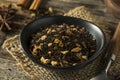 Raw Dry Organic Chai Tea Royalty Free Stock Photo