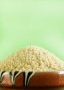 Raw dry organic couscous. Royalty Free Stock Photo