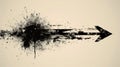 Raw and edgy grunge arrow vector, exuding a rugged and expressive aesthetic. Ai Generated