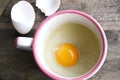 Farm Raw Broken Egg Organic Healthy Food Countryside Protein Farming Morning Breakfast Traditional